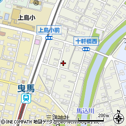 静岡県浜松市中央区十軒町163周辺の地図