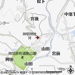 愛知県知多郡南知多町豊丘宮前周辺の地図