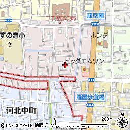 大阪府四條畷市二丁通町8-5周辺の地図