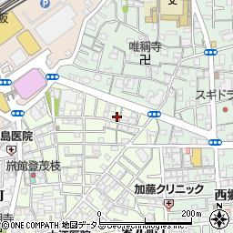 大阪府守口市大枝東町4-11周辺の地図