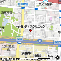 竹村レディスクリニック周辺の地図
