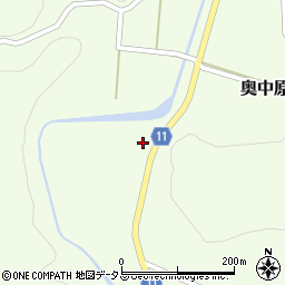 広島県山県郡北広島町奥中原157周辺の地図