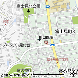静岡県磐田市富士見町3丁目13周辺の地図