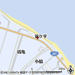 愛知県知多郡南知多町大井笹ケ平周辺の地図