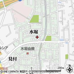 静岡県磐田市水堀187周辺の地図