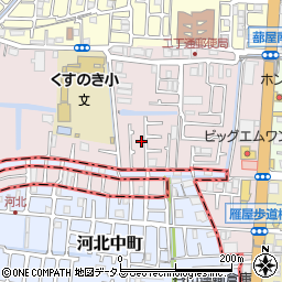 大阪府四條畷市二丁通町12周辺の地図