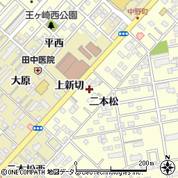 愛知県豊橋市草間町二本松12周辺の地図