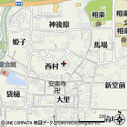 京都府木津川市相楽西村8-17周辺の地図