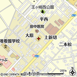 愛知県豊橋市中野町大原17周辺の地図