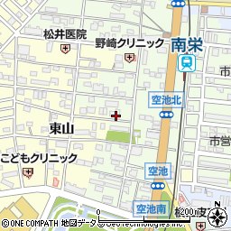 愛知県豊橋市南栄町周辺の地図