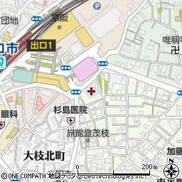 大阪府守口市大枝東町1周辺の地図