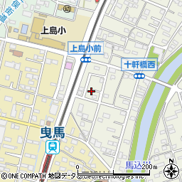 静岡県浜松市中央区十軒町161周辺の地図