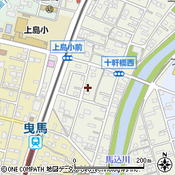 静岡県浜松市中央区十軒町168周辺の地図
