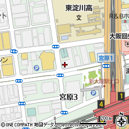 三菱ＵＦＪ銀行新大阪支店周辺の地図