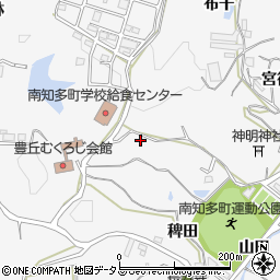 愛知県南知多町（知多郡）豊丘（有田脇）周辺の地図
