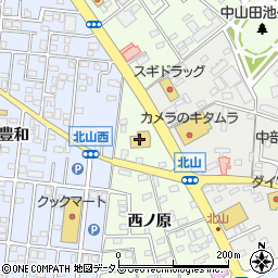シュープラザチヨダ豊橋店周辺の地図