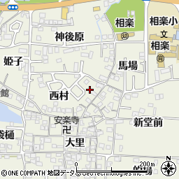 京都府木津川市相楽西村8-7周辺の地図