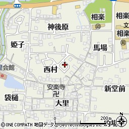 京都府木津川市相楽西村8-14周辺の地図