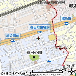 兵庫県芦屋市春日町15周辺の地図