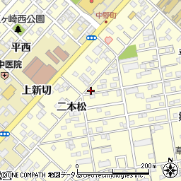 愛知県豊橋市草間町二本松95-5周辺の地図