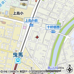 静岡県浜松市中央区十軒町169周辺の地図