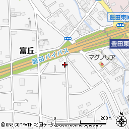 静岡県磐田市富丘632周辺の地図