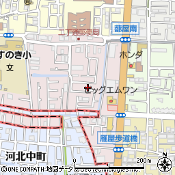 大阪府四條畷市二丁通町6-4周辺の地図