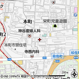 大阪府門真市本町28周辺の地図