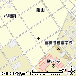 愛知県豊橋市王ヶ崎町八幡東周辺の地図