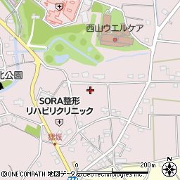 静岡県浜松市中央区西山町234周辺の地図
