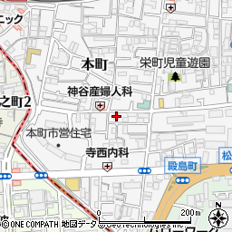 大阪府門真市本町28-16周辺の地図