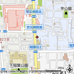 吉野家 尼宝線労災病院前店周辺の地図