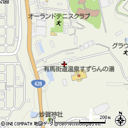兵庫県神戸市北区山田町小部妙賀周辺の地図