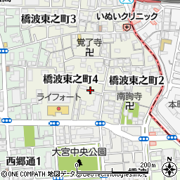 大阪府守口市橋波東之町4丁目12周辺の地図