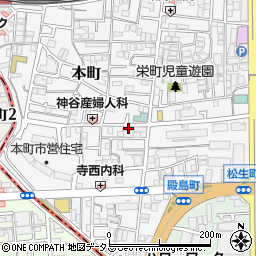 大阪府門真市本町28-20周辺の地図