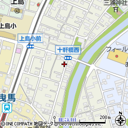 静岡県浜松市中央区十軒町143周辺の地図
