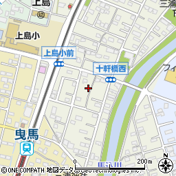静岡県浜松市中央区十軒町93周辺の地図
