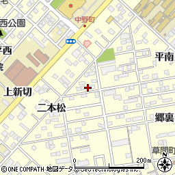 愛知県豊橋市草間町二本松94周辺の地図