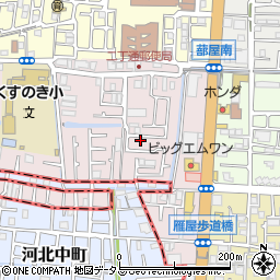 大阪府四條畷市二丁通町6-12周辺の地図