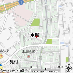 静岡県磐田市水堀168周辺の地図