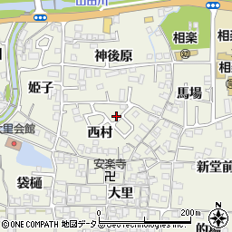 京都府木津川市相楽西村8-30周辺の地図