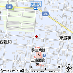 愛知県豊橋市弥生町東豊和76周辺の地図