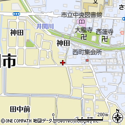 京都府木津川市木津神田50-7周辺の地図