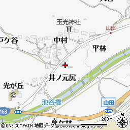 京都府相楽郡精華町山田平林周辺の地図