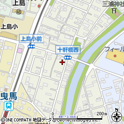 静岡県浜松市中央区十軒町142周辺の地図