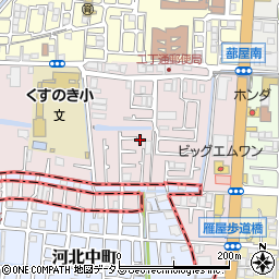 大阪府四條畷市二丁通町11周辺の地図