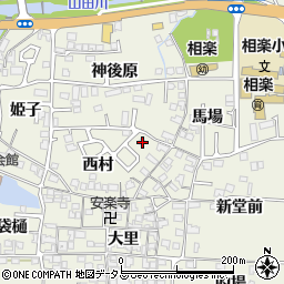 京都府木津川市相楽西村10周辺の地図