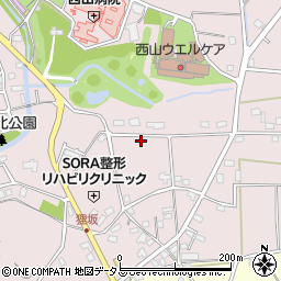 静岡県浜松市中央区西山町232周辺の地図