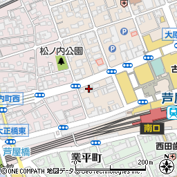 サテライト芦屋船戸町周辺の地図