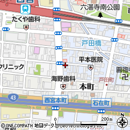 Ｇｒａｎｄｉ阪神西宮Ｐａｒｋ４周辺の地図